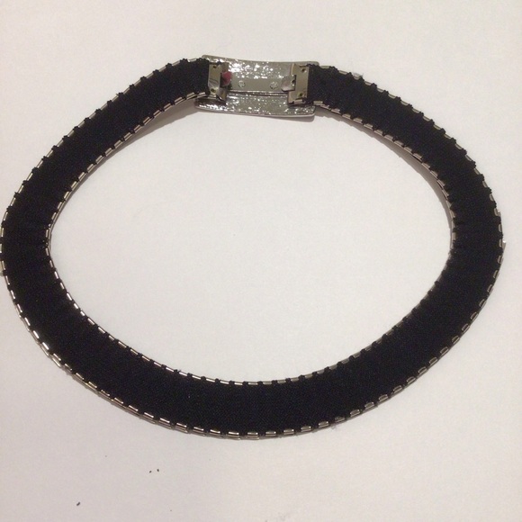 Vintage Silver Tone Fish Scale Stretchy Belt - Picture 5 of 10